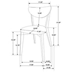Malone Dark Walnut Dining Chair (2pc)