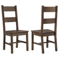Coleman Dining Side Chair Rustic Golden Brown (Set of 2) - 107042