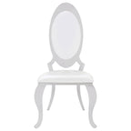 Antoine Cream & Chrome Side Chairs (Set of 2)