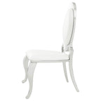 Antoine Cream & Chrome Side Chairs (Set of 2)