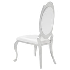 Antoine Cream & Chrome Side Chairs (Set of 2)