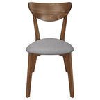 Alfredo Grey & Natural Walnut Dining Chairs (Set of 2)