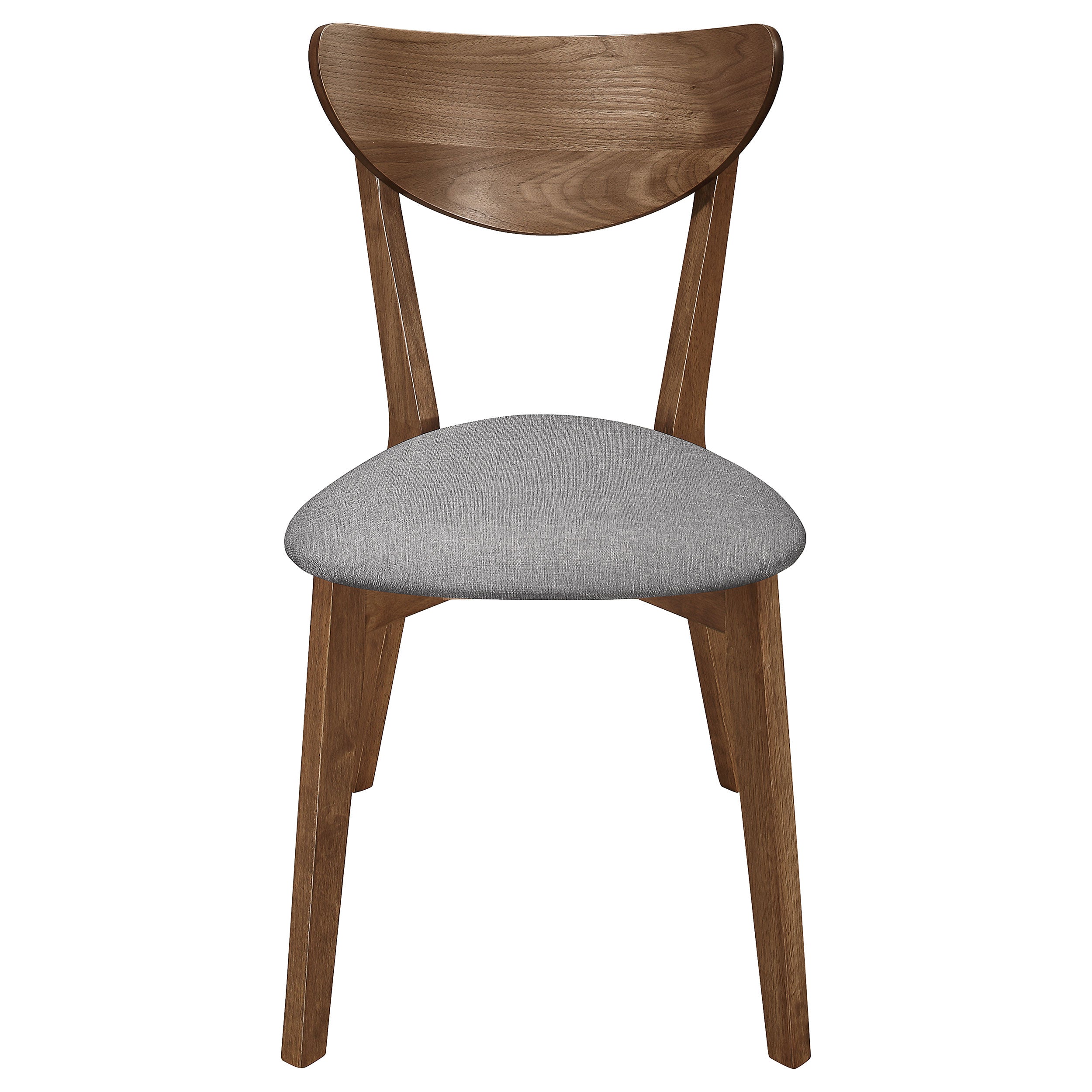 Alfredo Grey & Natural Walnut Dining Chairs (Set of 2)