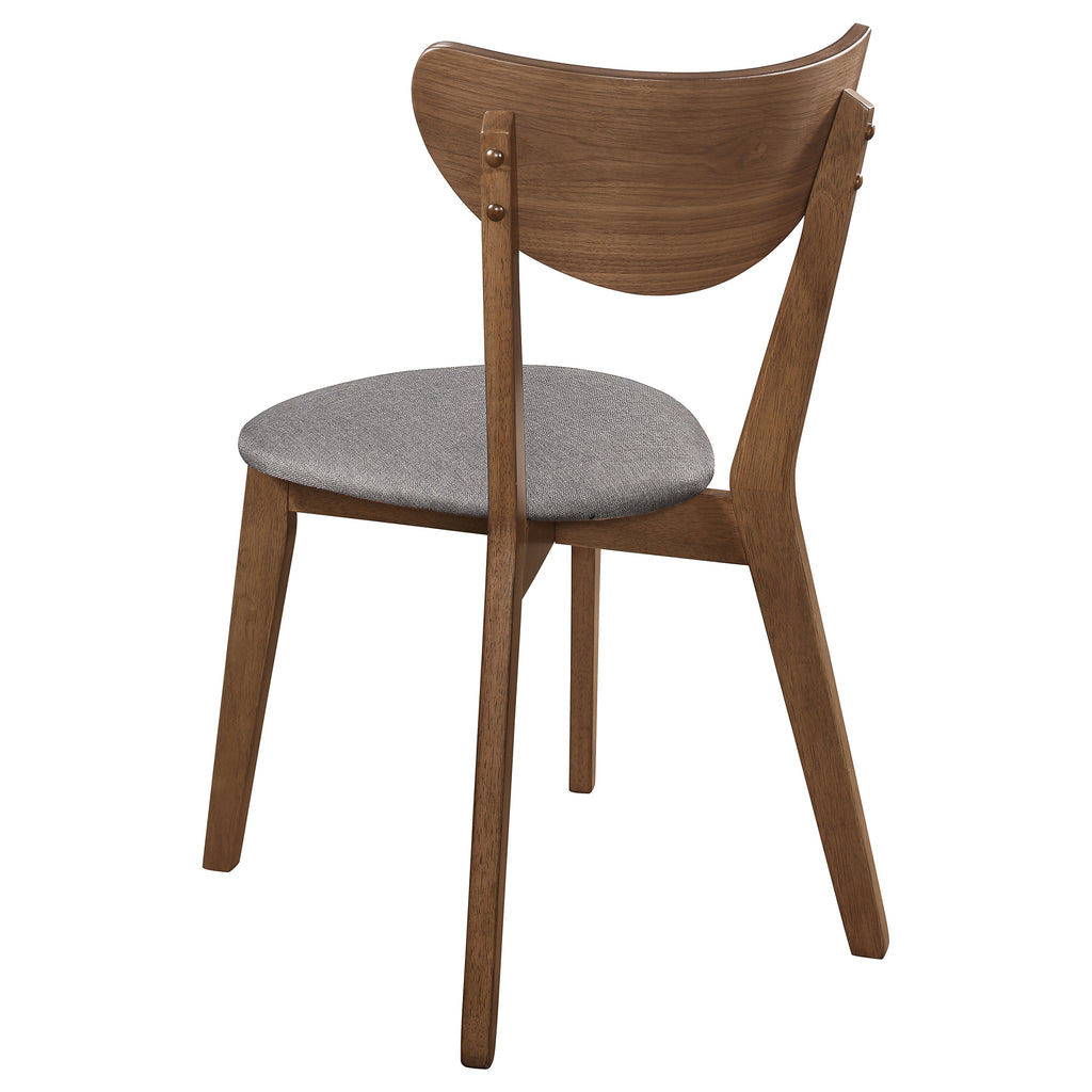 Alfredo Grey & Natural Walnut Dining Chairs (Set of 2)
