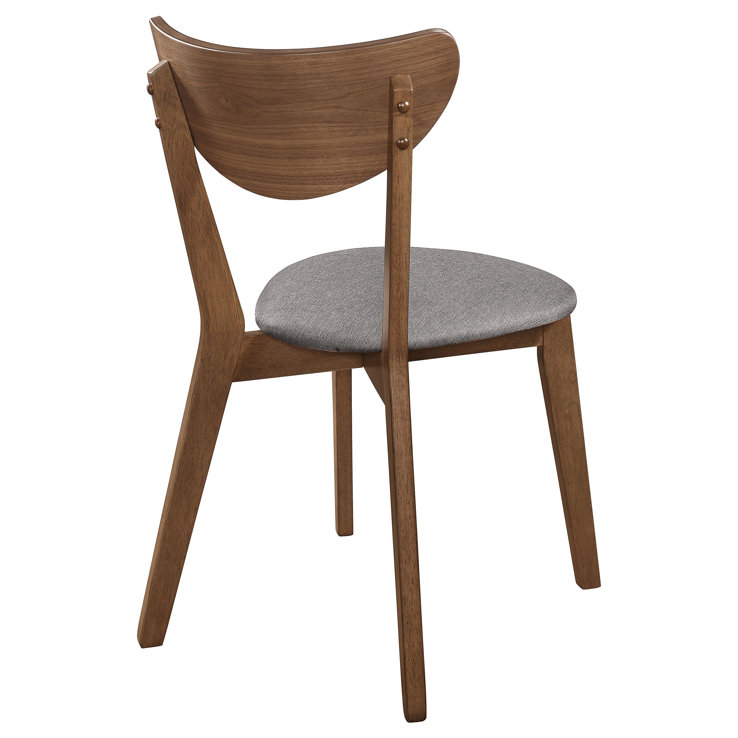 Alfredo Grey & Natural Walnut Dining Chairs (Set of 2)