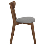 Alfredo Grey & Natural Walnut Dining Chairs (Set of 2)