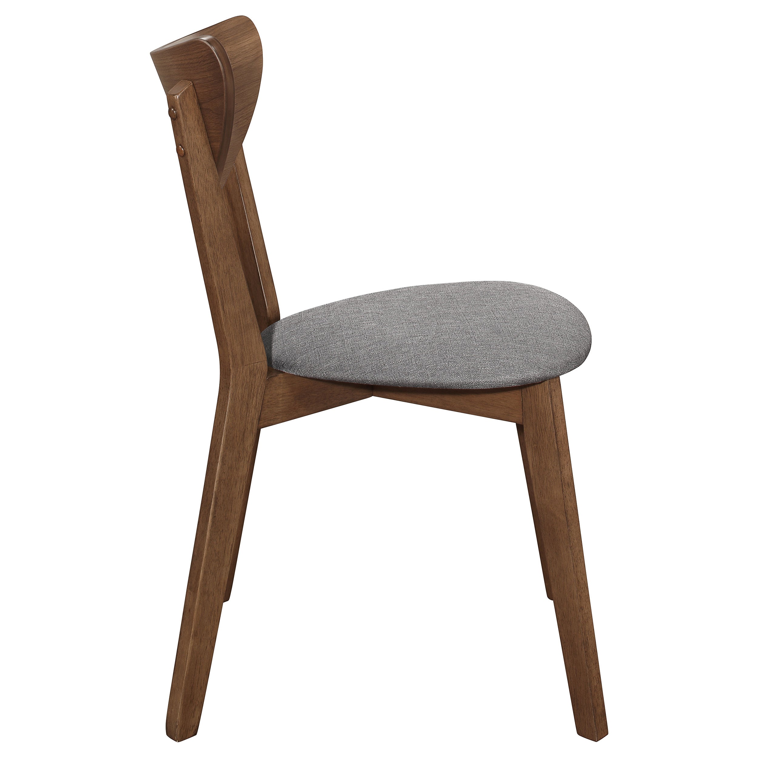 Alfredo Grey & Natural Walnut Dining Chairs (Set of 2)