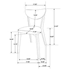 Elowen Light Walnut 5-piece Dining Room Set