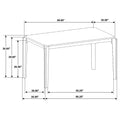 Almonte Dark Brown Dining Room Table