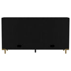 Arini Black 2-drawer Cane Door Dining Sideboard Server