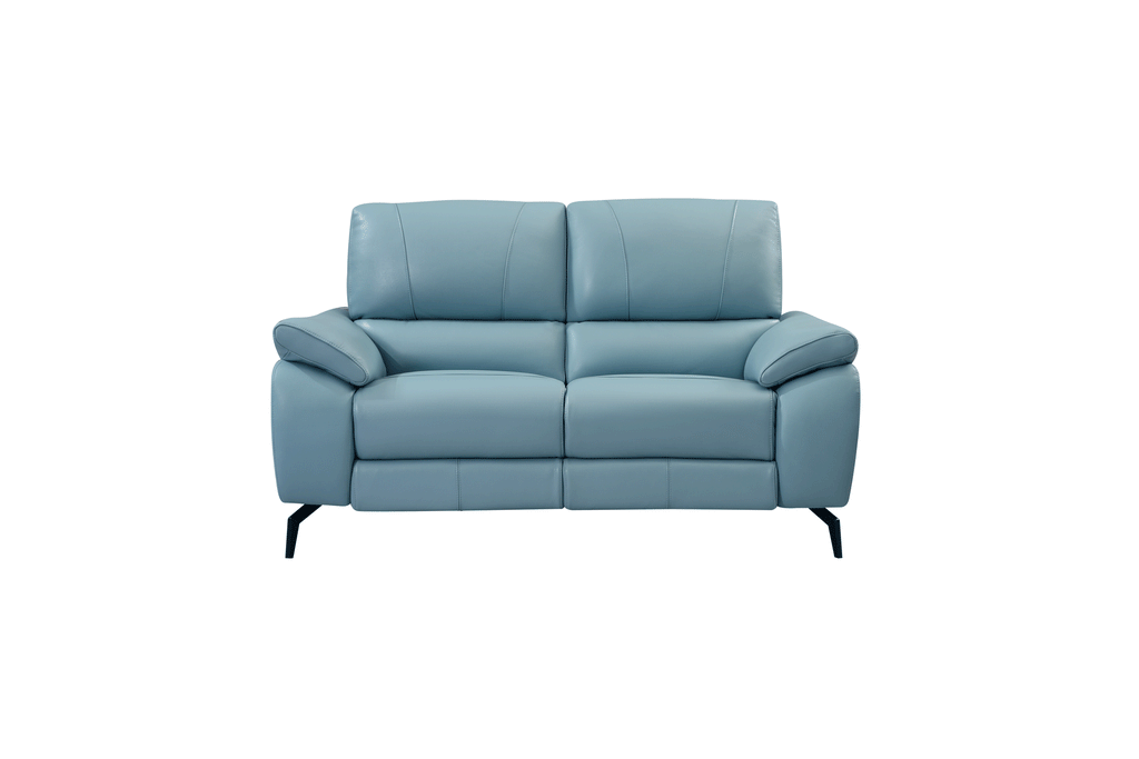 ESF Furniture - 2934 Living Room 3 Piece Living w/Electric Recliner Room Set in Blue - 29343BLUESLC-3SET