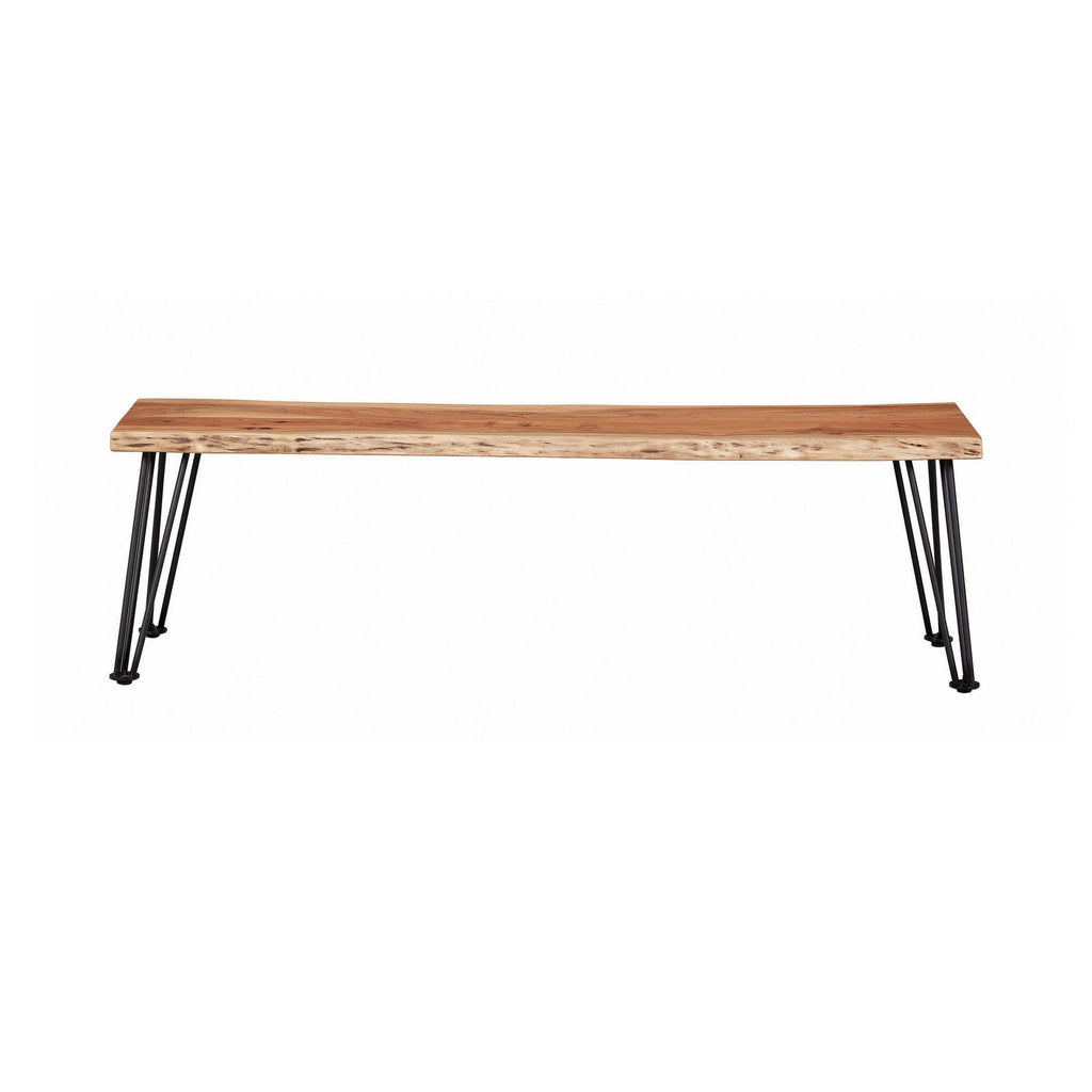 Sherman Wood Dining Bench Natural Acacia