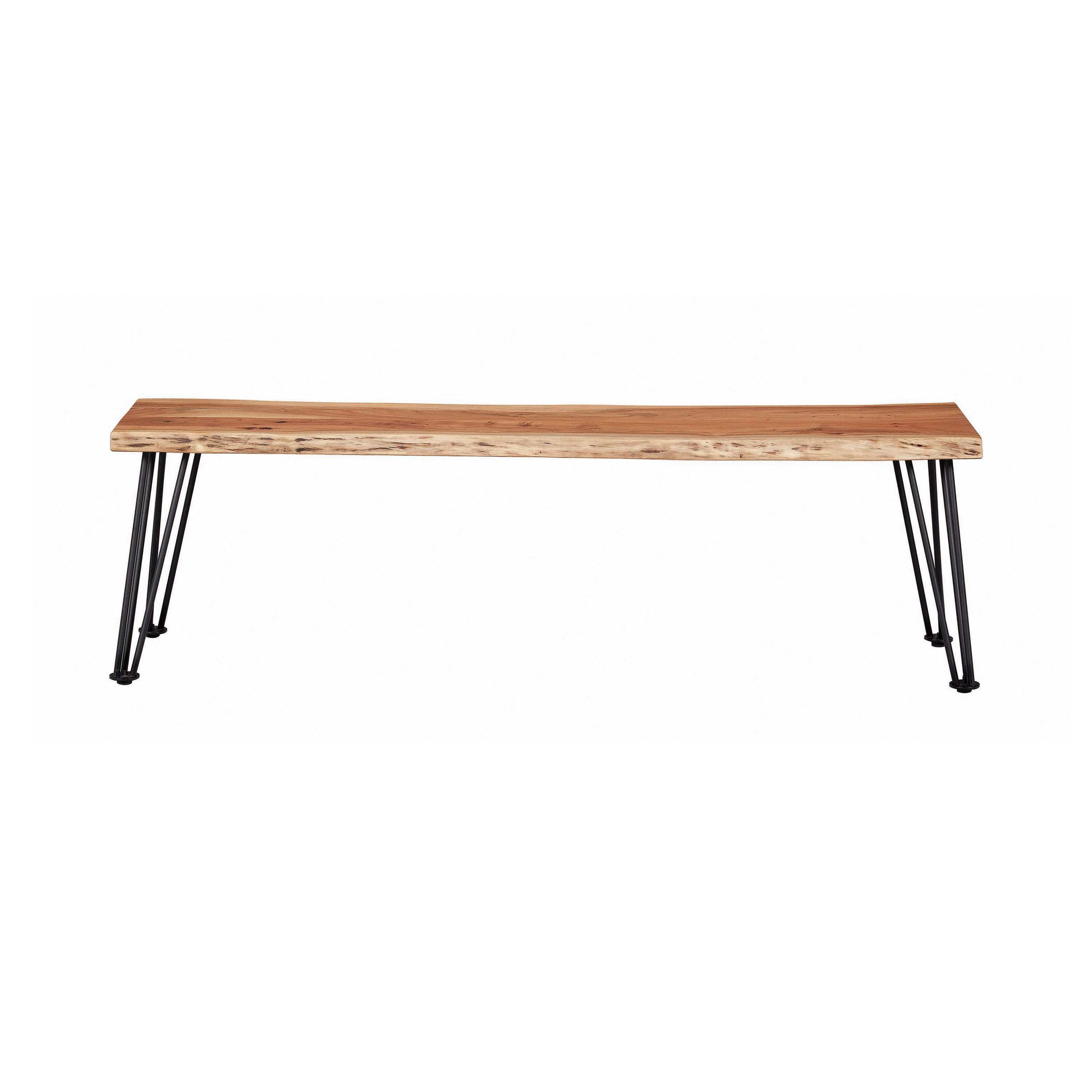 Sherman Wood Dining Bench Natural Acacia