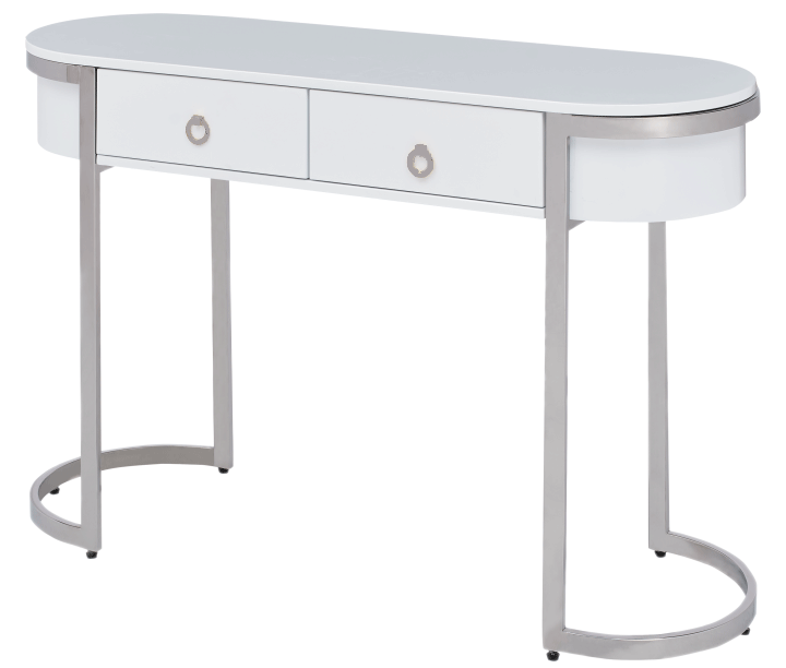 ESF Furniture - 131 Silver Marble 8 Piece Dining Room Set w-1ext in Silver - 131DININGTABLESS-8SET