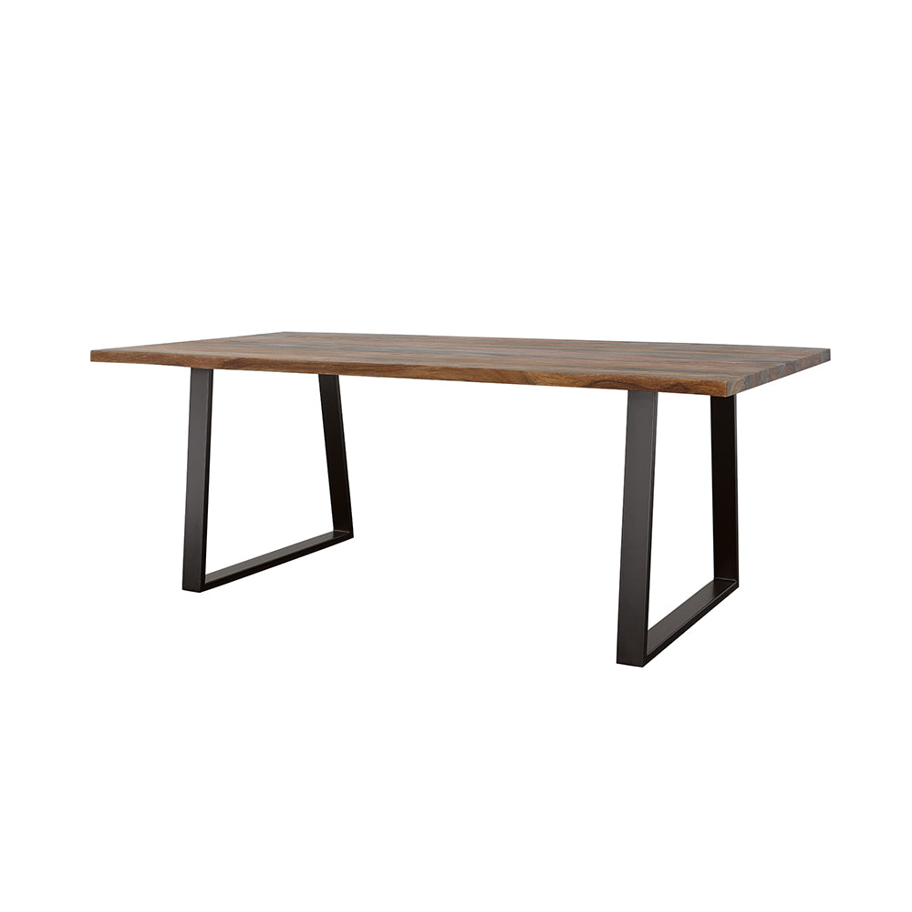 Ditman Grey Sheesham & Black Dining Table