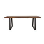 Ditman Grey Sheesham & Black Dining Table