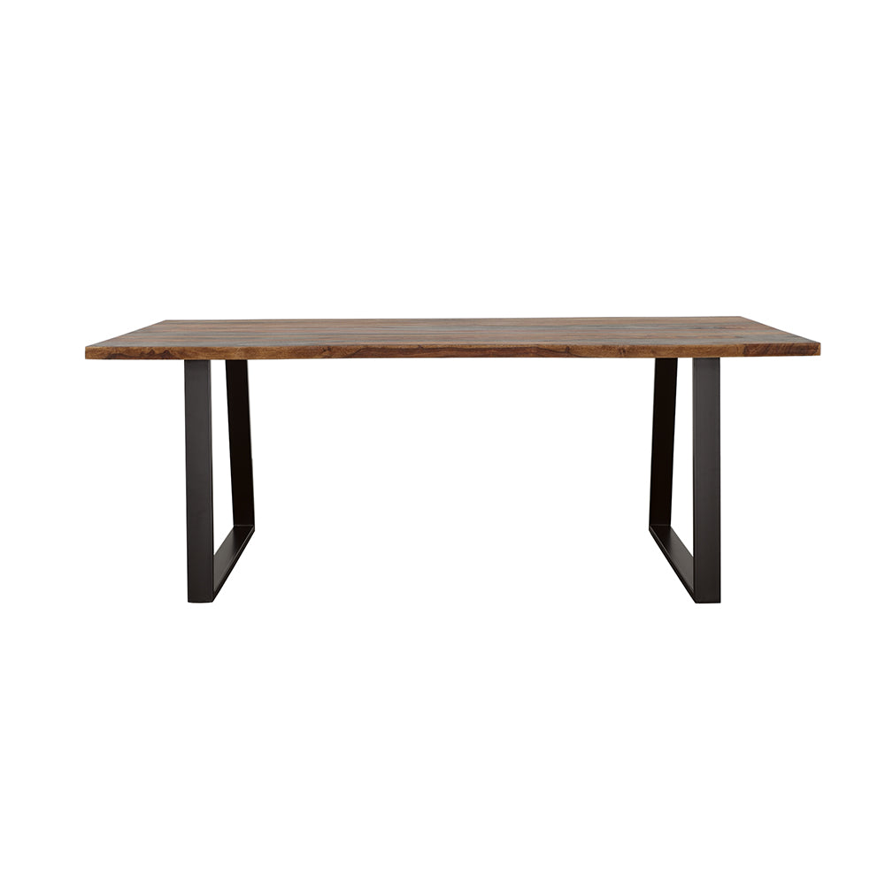 Ditman Grey Sheesham & Black Dining Table