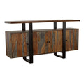 Ditman 4-door Solid Wood Sideboard Buffet Grey Sheesham - 110185