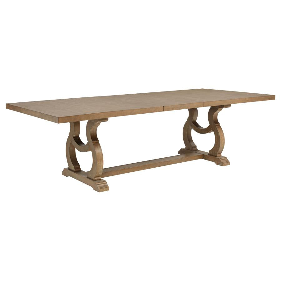 Brockway 5-piece Extension Leaf Dining Set Barley Brown