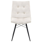 Aiken Saddle/Stone White Fabric Upholstered Dining Side Chair (Set of 4)