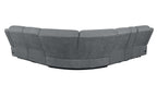 Bahrain 6-piece Modular Reclining Sectional Sofa Charcoal