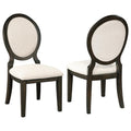Twyla Oval Back Dining Side Chair Dark Cocoa (Set of 2) - 115102