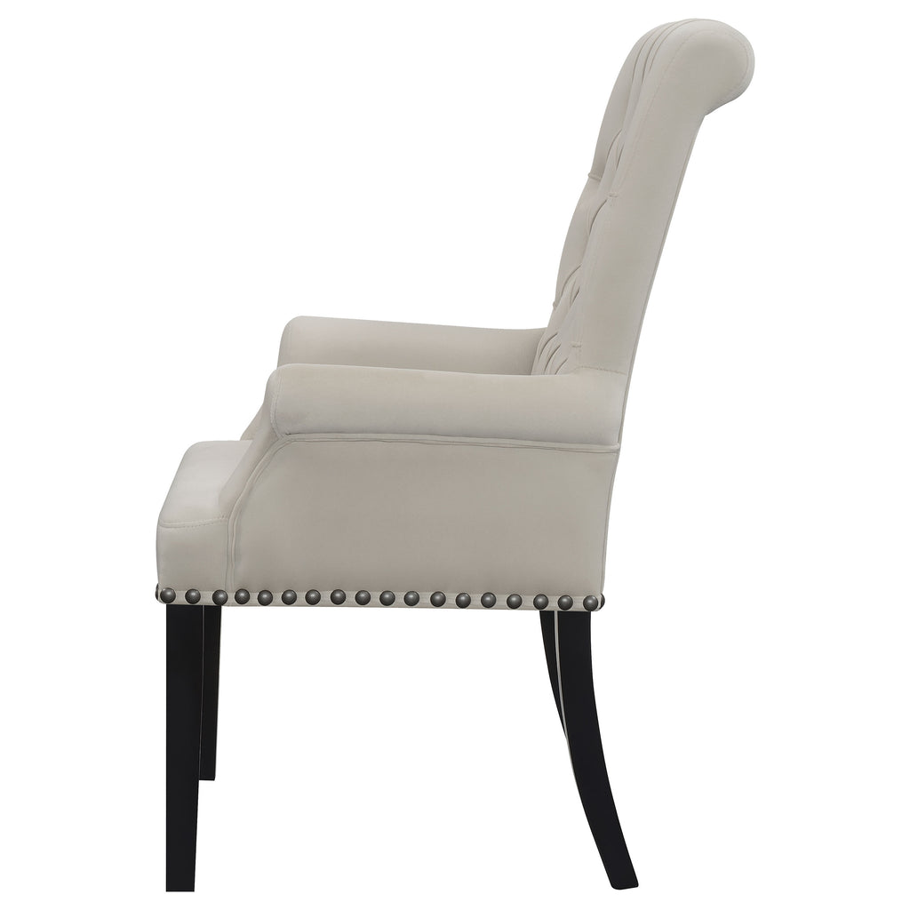 Alana Sand / Rustic Espresso Arm Chair