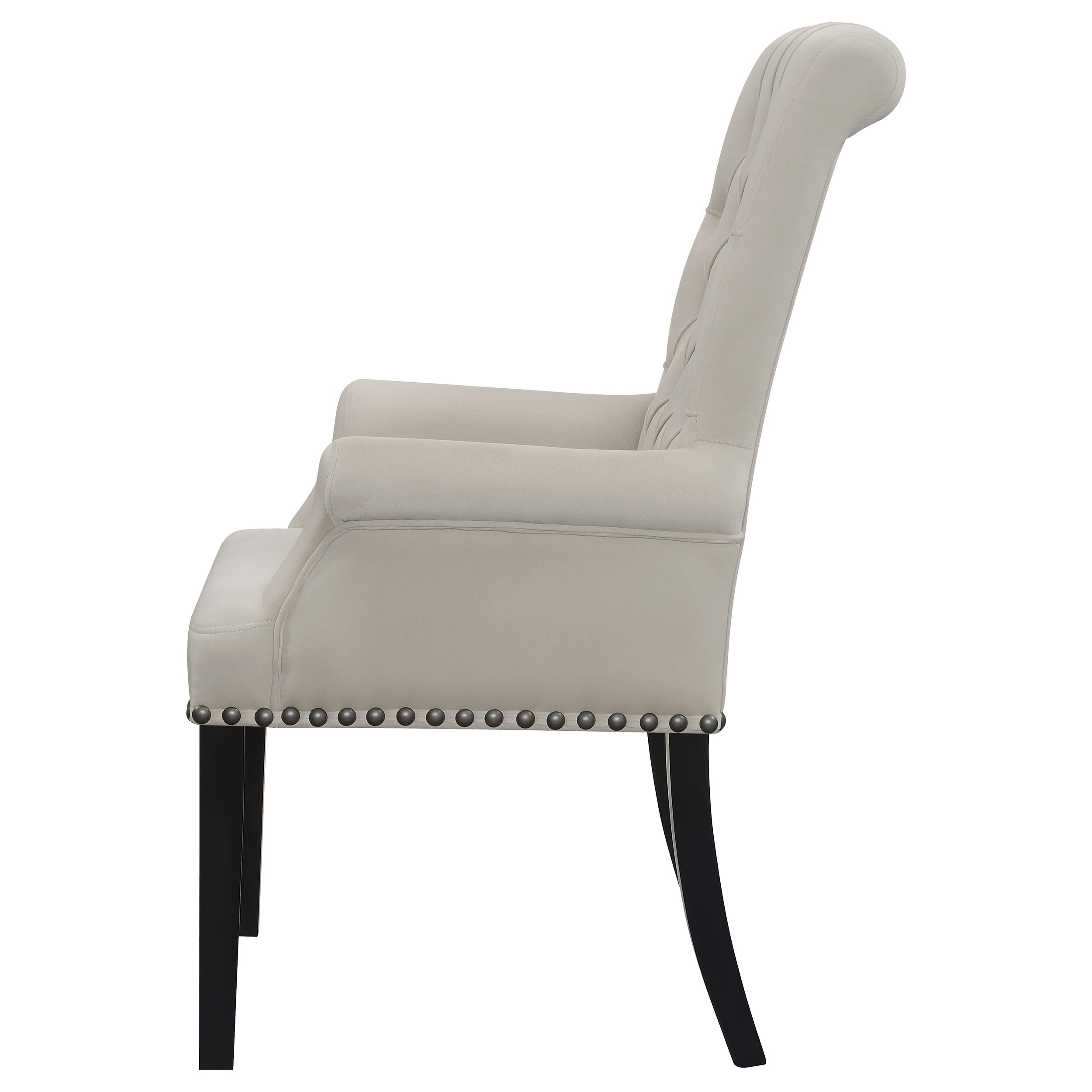Alana Sand / Rustic Espresso Arm Chair