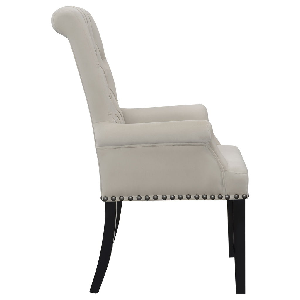 Alana Sand / Rustic Espresso Arm Chair