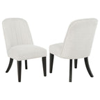 Leandro Upholstered Dining Side Chair Cream (Set of 2) - 115392