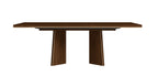 ESF Furniture - Eva 5 Piece Dining Room Set in Walnut - EVATABLE-CHAIR-5SET