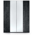 ESF Furniture - Onyx 4 Door Wardrobe in Metallic Matte - ONYX4DOORWARDROBE