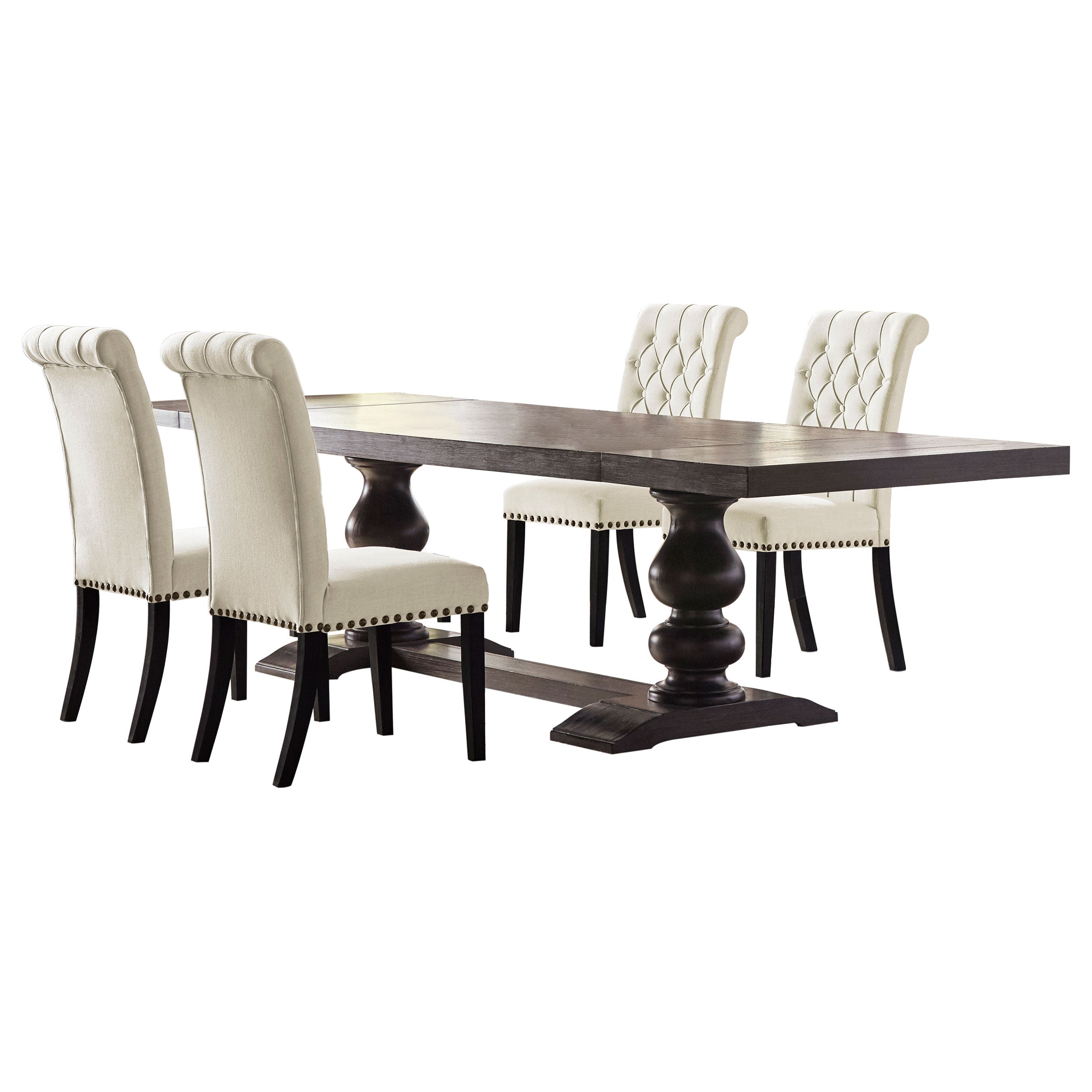 Phelps Antique Noir / Beige 5 Pc Dining Set