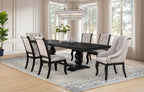 Phelps 7-piece Rectangular Dining Table Set Distressed Noir - 121231-S7A