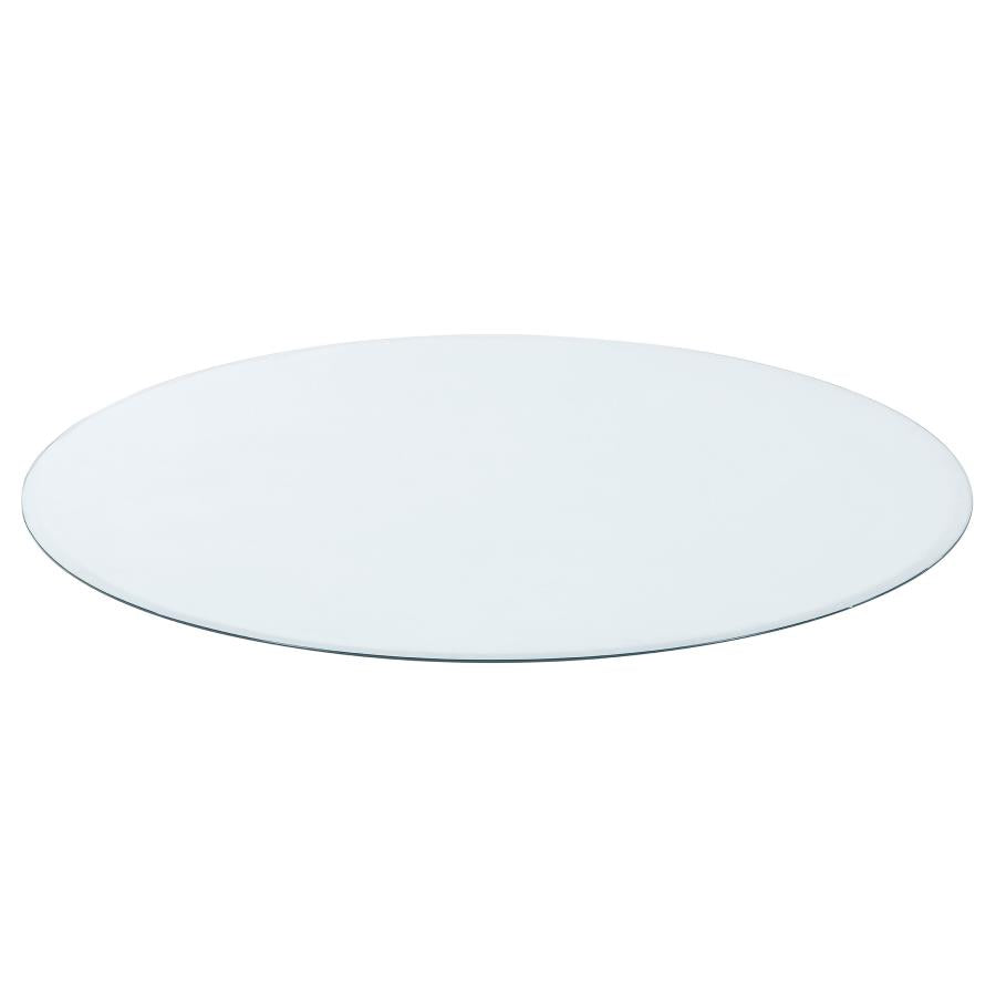 Paxton 5-piece Round Glass Top Counter Height Dining Set Green