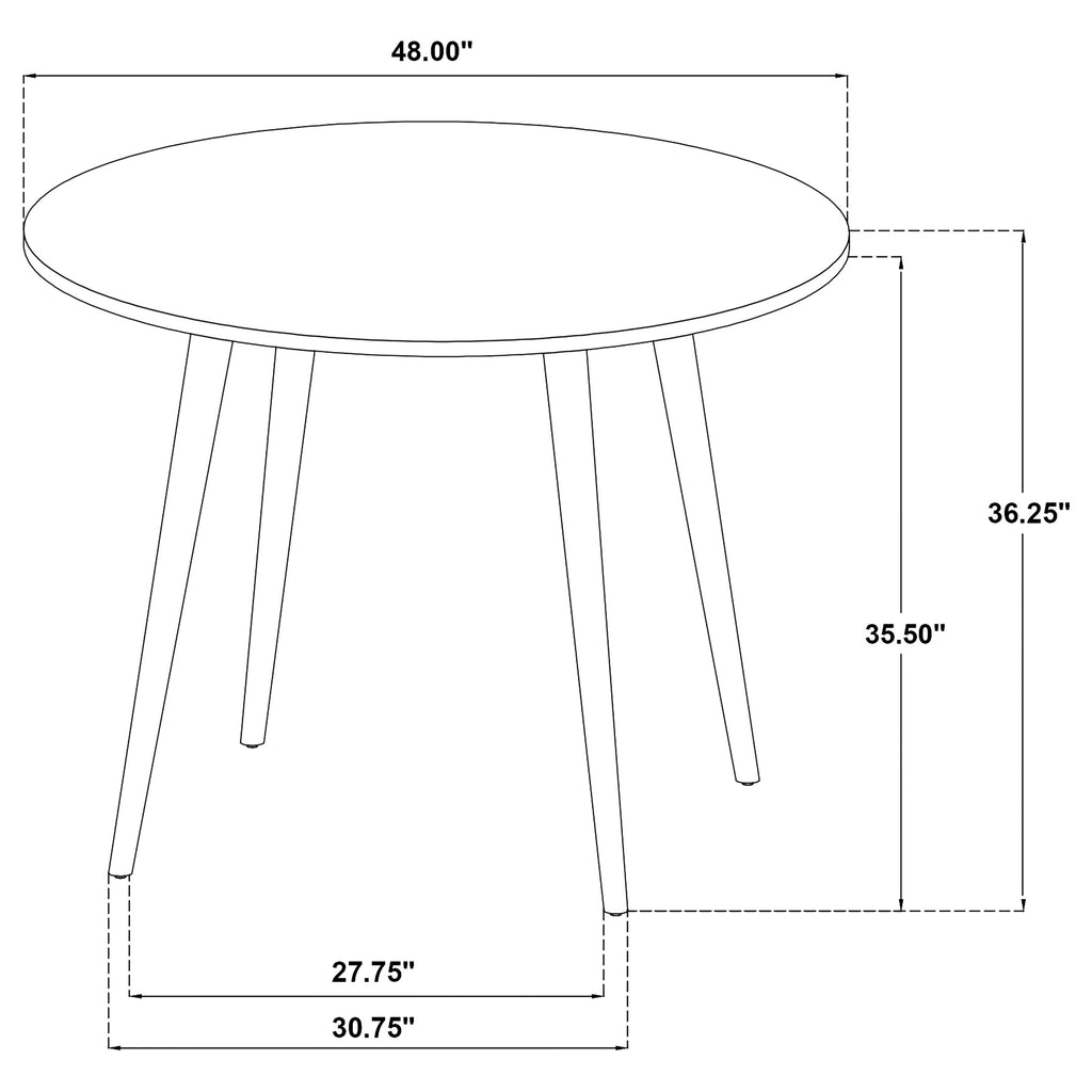 Andrews Light Ash 5-piece Round Counter Height Dining Set