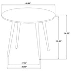 Andrews Light Ash 5-piece Round Counter Height Dining Set
