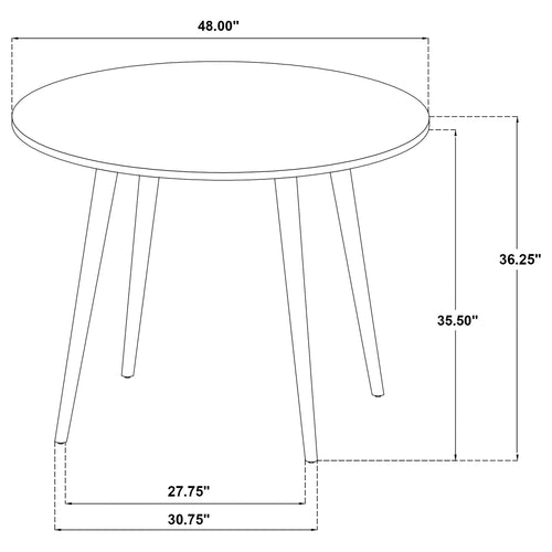 Andrews Light Ash 48-inch Round Counter Height Dining Table