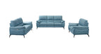 ESF Furniture - 2934 Sofa w/ 2 Electric Recliner in Blue - 29343BLUE