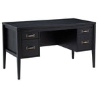 Graham 54-inch 4-drawer Double Pedestal Lift Top Computer Desk Black