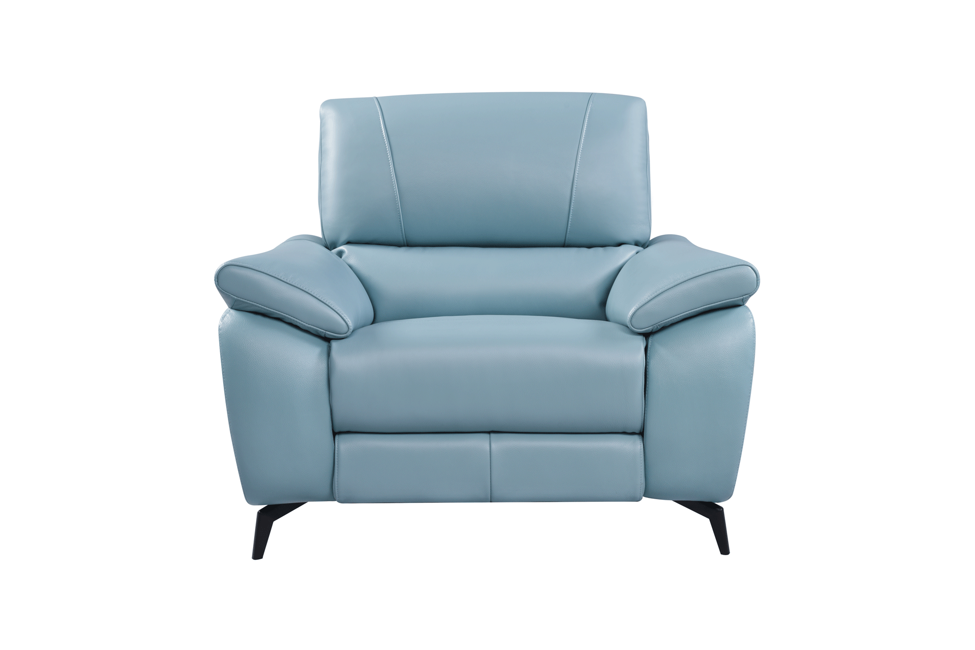 ESF Furniture - 2934 Living Room 3 Piece Living w/Electric Recliner Room Set in Blue - 29343BLUESLC-3SET