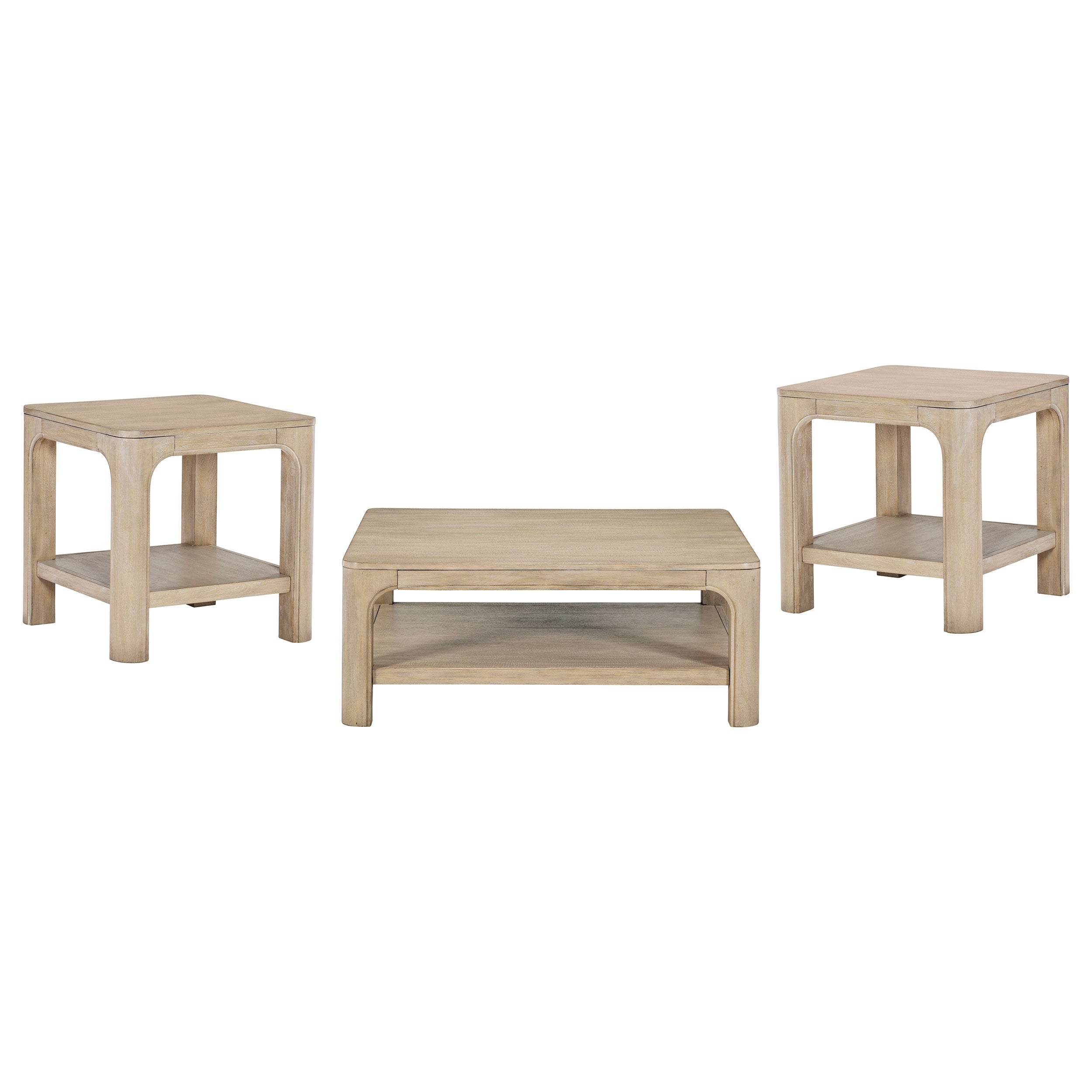 Solano Square Wood Cocktail Coffee Table Weathered Mango