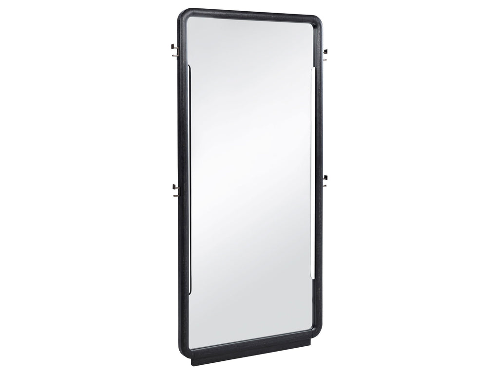 Leandro 76-inch Full Length Floor Mirror Burnished Black