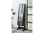 Tutuola Cheval Mirror with Jewelry Storage Black