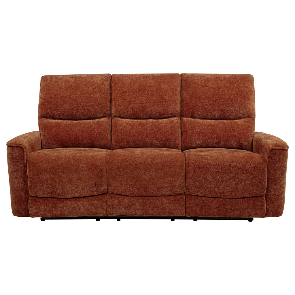 Navarro 2-piece Upholstered Reclining Sofa Set Orange