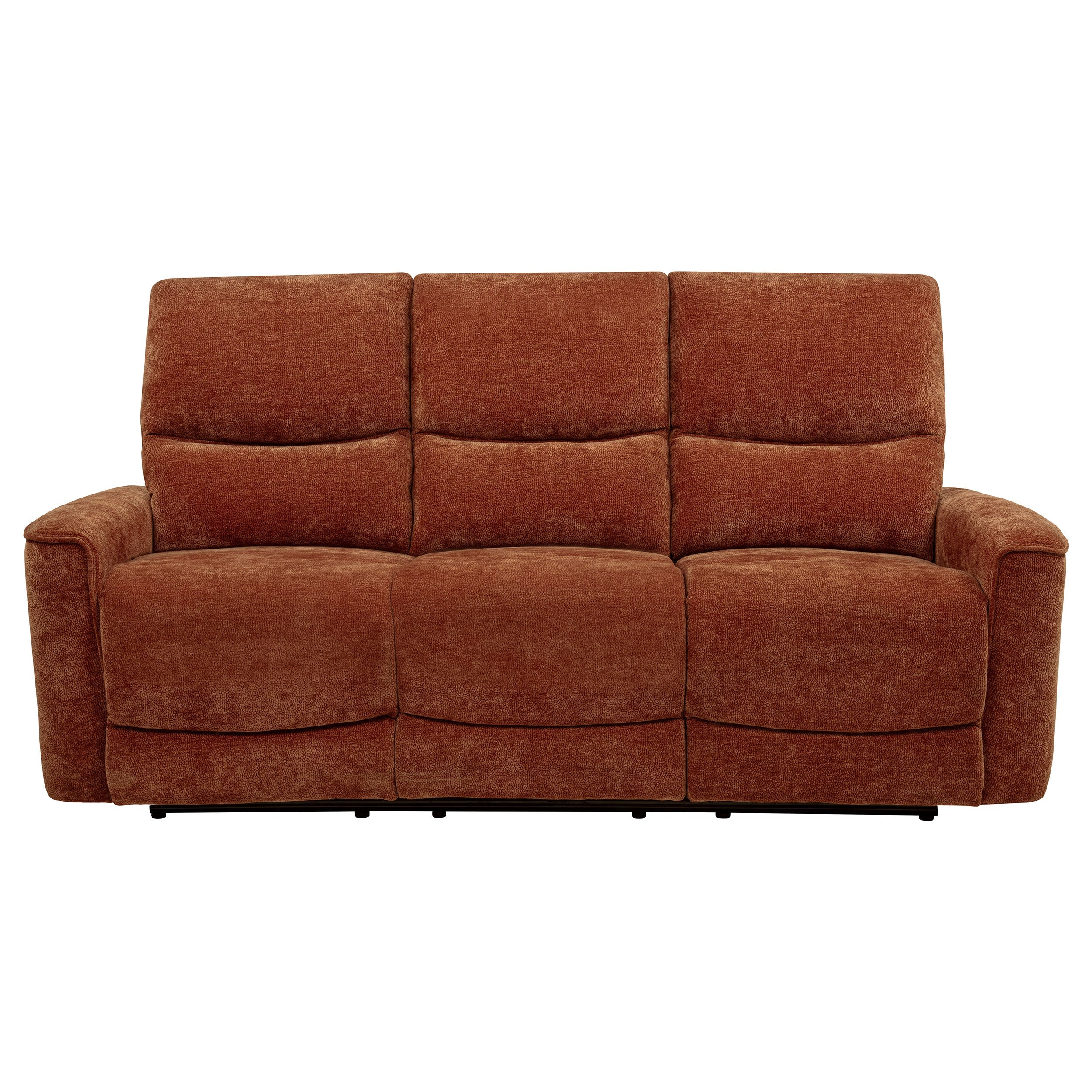 Navarro 2-piece Upholstered Reclining Sofa Set Orange
