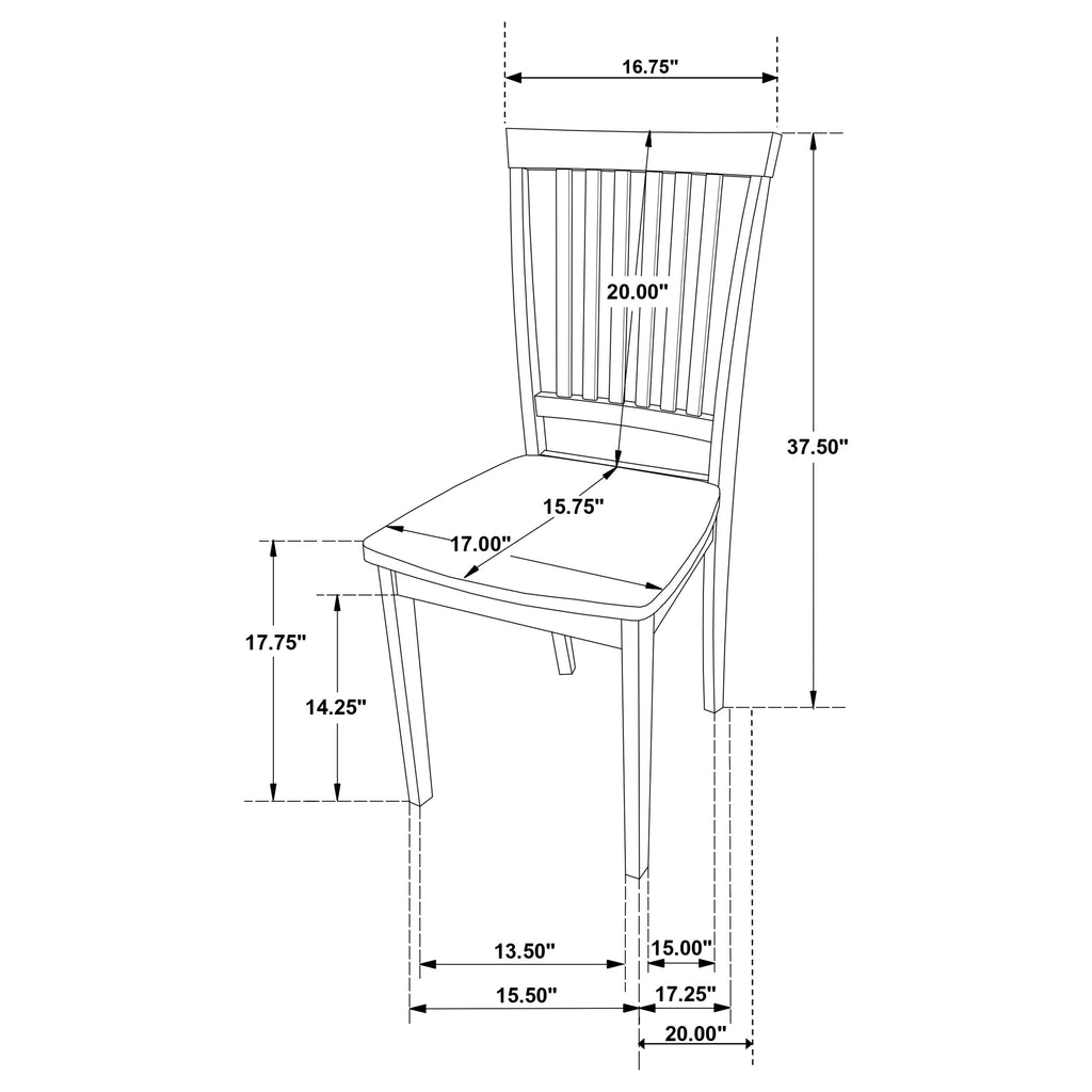 Oakdale Cappuccino 5pc Dining Set