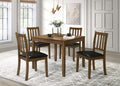 Parkwood 5-piece Square Dining Table Set Honey Brown - 150400