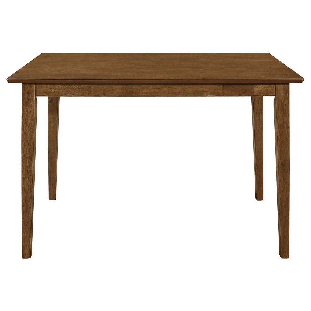 Viaan Chestnut & Tan 5pc Dining Room Set