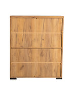 Bristol 6-shelf Engineered Wood Shoe Cabinet Golden Oak